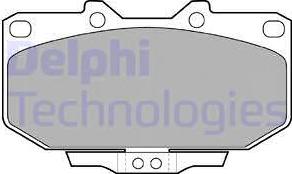 Delphi LP1056 - Тормозные колодки, дисковые, комплект autospares.lv