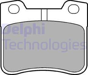 Delphi LP1051 - Тормозные колодки, дисковые, комплект autospares.lv