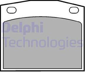 Delphi LP118 - Тормозные колодки, дисковые, комплект autospares.lv