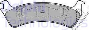 Delphi LP1179 - Тормозные колодки, дисковые, комплект autospares.lv