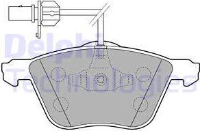 Delphi LP1801 - Тормозные колодки, дисковые, комплект autospares.lv