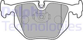 Delphi LP1803-18B1 - Тормозные колодки, дисковые, комплект autospares.lv