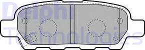 Delphi LP1807 - Тормозные колодки, дисковые, комплект autospares.lv
