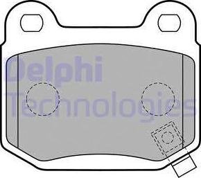 Delphi LP1839 - Тормозные колодки, дисковые, комплект autospares.lv