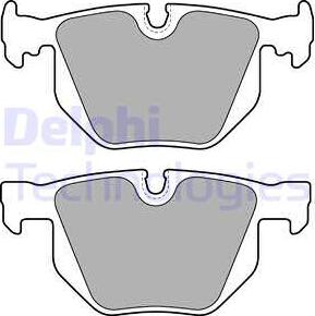 Delphi LP1834-18B1 - Тормозные колодки, дисковые, комплект autospares.lv