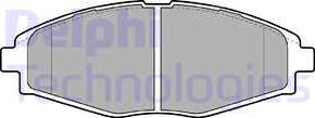 Delphi LP1390 - Тормозные колодки, дисковые, комплект autospares.lv
