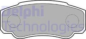 Delphi LP1790 - Тормозные колодки, дисковые, комплект autospares.lv