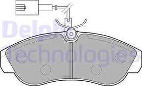 Delphi LP1749 - Тормозные колодки, дисковые, комплект autospares.lv