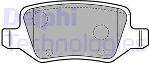 Delphi LP1741 - Тормозные колодки, дисковые, комплект autospares.lv