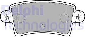 Delphi LP1747 - Тормозные колодки, дисковые, комплект autospares.lv