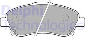 Delphi LP1786 - Тормозные колодки, дисковые, комплект autospares.lv