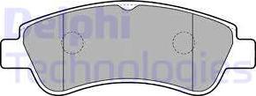 Delphi LP1727 - Тормозные колодки, дисковые, комплект autospares.lv