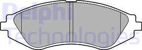 Delphi LP1779 - Тормозные колодки, дисковые, комплект autospares.lv