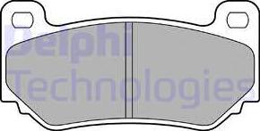 Delphi LP1774 - Тормозные колодки, дисковые, комплект autospares.lv