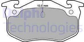 Delphi LP1778 - Тормозные колодки, дисковые, комплект autospares.lv