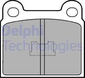 Delphi LP86 - Тормозные колодки, дисковые, комплект autospares.lv