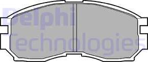 Delphi LP803 - Тормозные колодки, дисковые, комплект autospares.lv