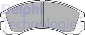 Delphi LP871 - Тормозные колодки, дисковые, комплект autospares.lv