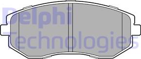 Delphi LP3459 - Тормозные колодки, дисковые, комплект autospares.lv