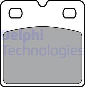 Delphi LP3405 - Тормозные колодки, дисковые, комплект autospares.lv