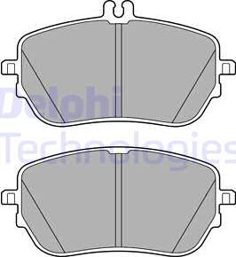 Delphi LP3485 - Тормозные колодки, дисковые, комплект autospares.lv