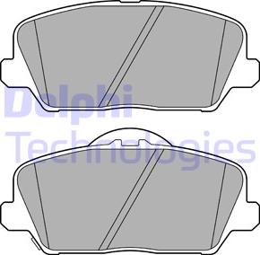 Delphi LP3591 - Тормозные колодки, дисковые, комплект autospares.lv