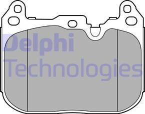 Delphi LP3597 - Тормозные колодки, дисковые, комплект autospares.lv