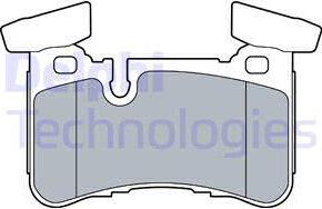 Delphi LP3516 - Тормозные колодки, дисковые, комплект autospares.lv