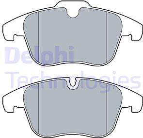 Delphi LP3526-18B1 - Тормозные колодки, дисковые, комплект autospares.lv