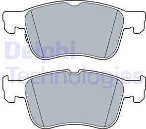 Delphi LP3520 - Тормозные колодки, дисковые, комплект autospares.lv