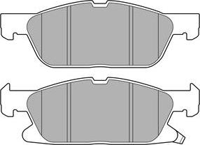 Delphi LP3643 - Тормозные колодки, дисковые, комплект autospares.lv