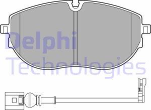 Delphi LP3652 - Тормозные колодки, дисковые, комплект autospares.lv