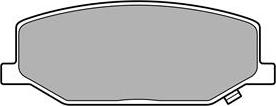 Delphi LP3657 - Тормозные колодки, дисковые, комплект autospares.lv