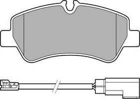 Delphi LP3619 - Тормозные колодки, дисковые, комплект autospares.lv