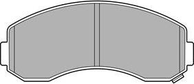 Delphi LP3616 - Тормозные колодки, дисковые, комплект autospares.lv