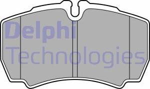 Delphi LP3686 - Тормозные колодки, дисковые, комплект autospares.lv