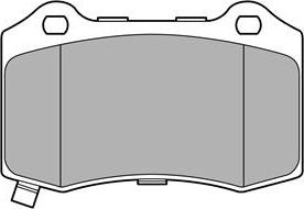 Delphi LP3676 - Тормозные колодки, дисковые, комплект autospares.lv