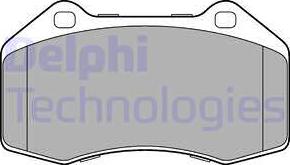 Delphi LP3195 - Тормозные колодки, дисковые, комплект autospares.lv