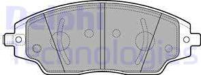 Delphi LP3192-18B1 - Тормозные колодки, дисковые, комплект autospares.lv