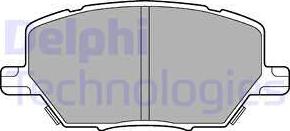 Delphi LP3184-18B1 - Тормозные колодки, дисковые, комплект autospares.lv