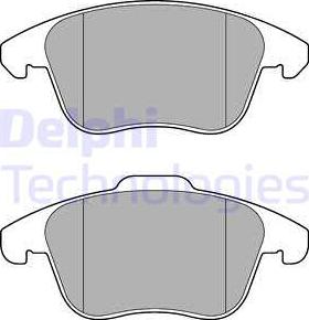 Delphi LP3175-18B1 - Тормозные колодки, дисковые, комплект autospares.lv