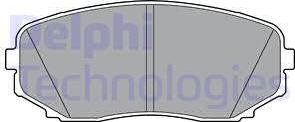 Delphi LP3399 - Тормозные колодки, дисковые, комплект autospares.lv