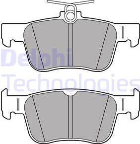 Delphi LP3391 - Тормозные колодки, дисковые, комплект autospares.lv