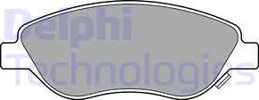 Delphi LP3360 - Тормозные колодки, дисковые, комплект autospares.lv
