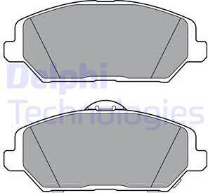 Delphi LP3385 - Тормозные колодки, дисковые, комплект autospares.lv