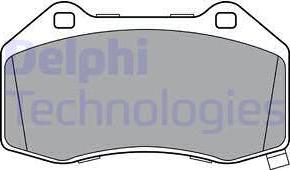 Delphi LP3388 - Тормозные колодки, дисковые, комплект autospares.lv