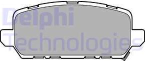 Delphi LP3244 - Тормозные колодки, дисковые, комплект autospares.lv