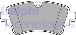 Delphi LP3240 - Тормозные колодки, дисковые, комплект autospares.lv