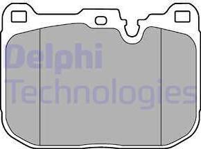 Delphi LP3248 - Тормозные колодки, дисковые, комплект autospares.lv