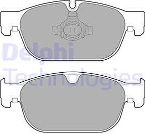 Delphi LP3256 - Тормозные колодки, дисковые, комплект autospares.lv